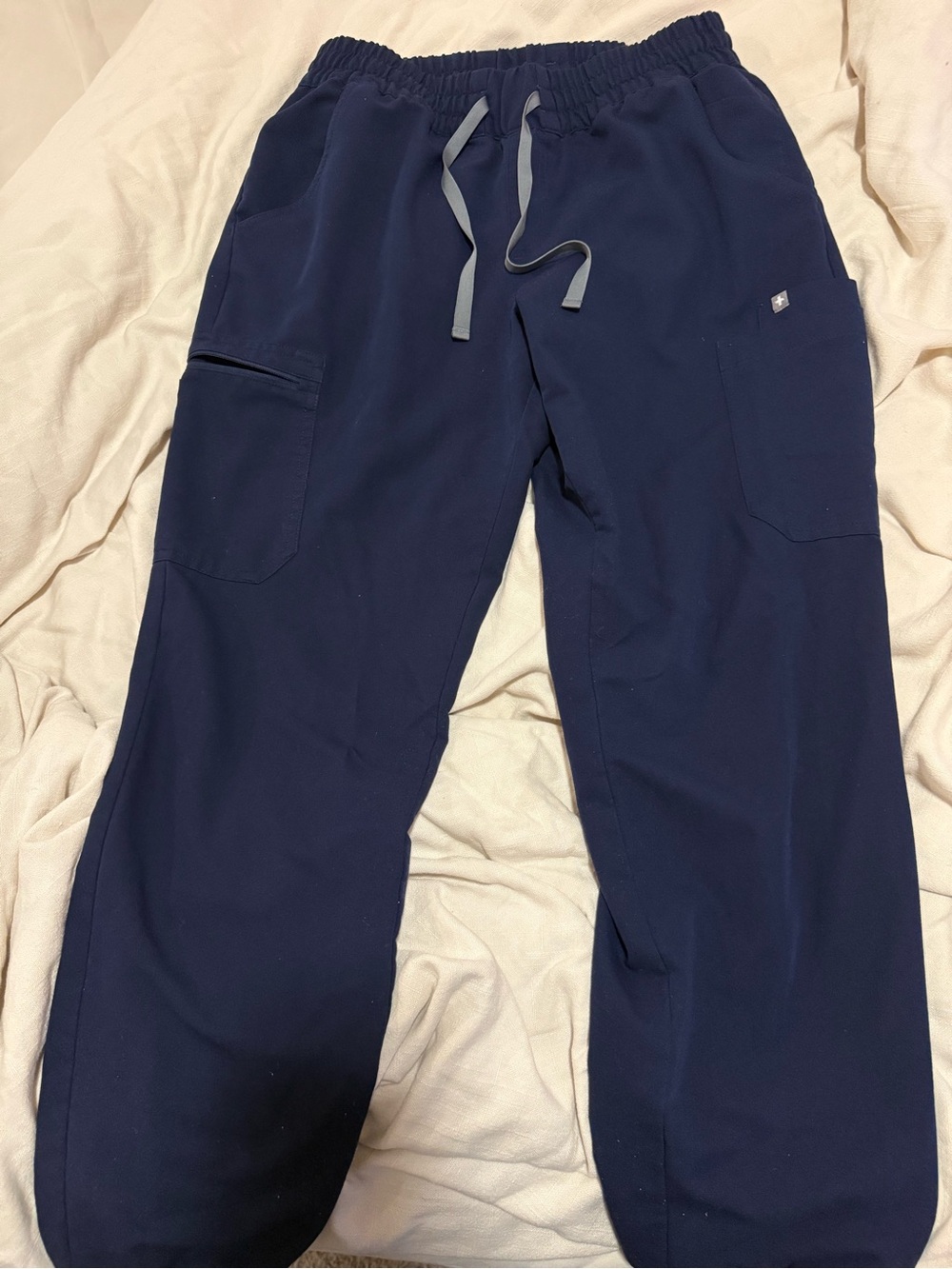Figs Uman Navy Drawstring Cargo Joggers